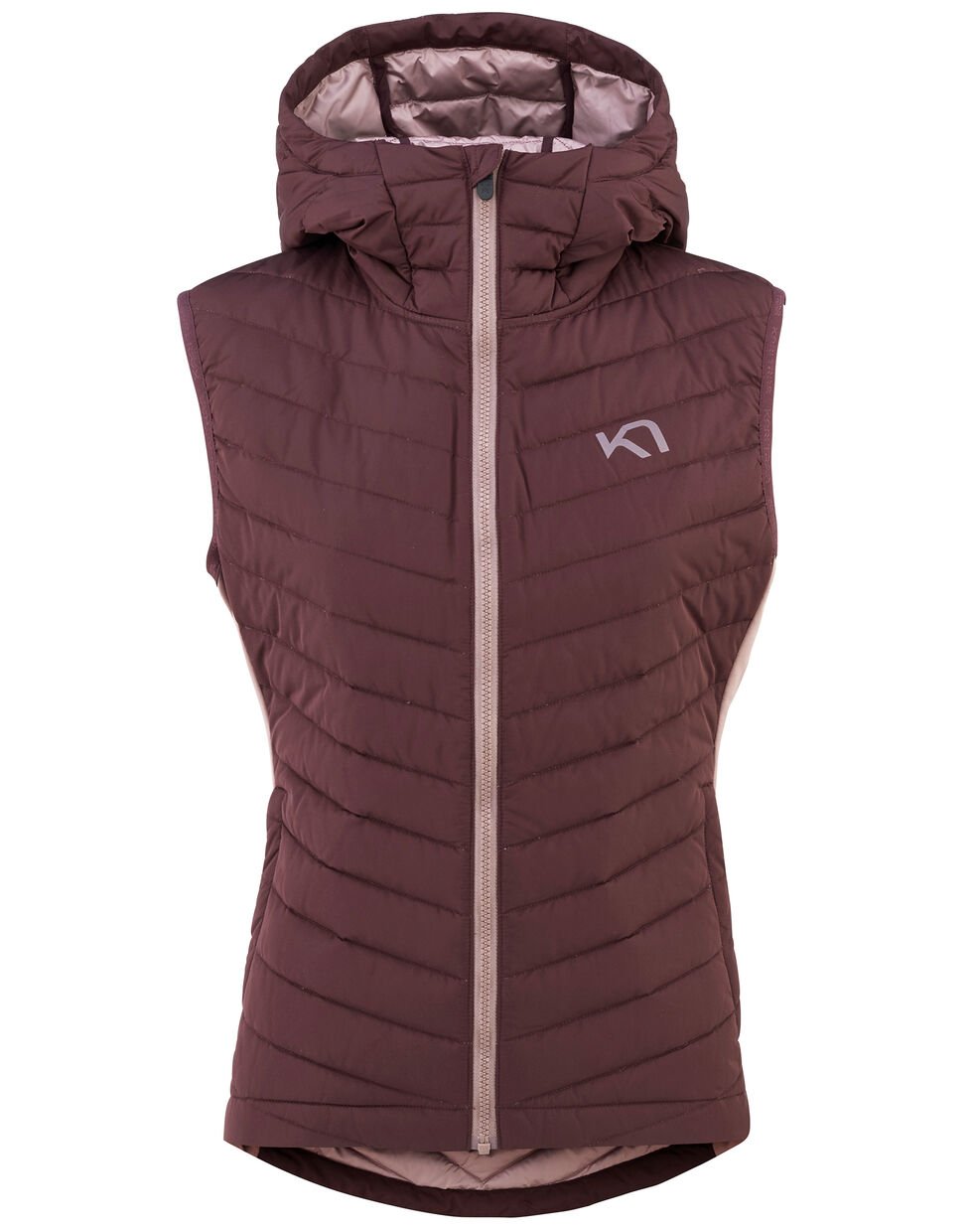 KARI TRAA W EVA DOWN VEST SYRUP