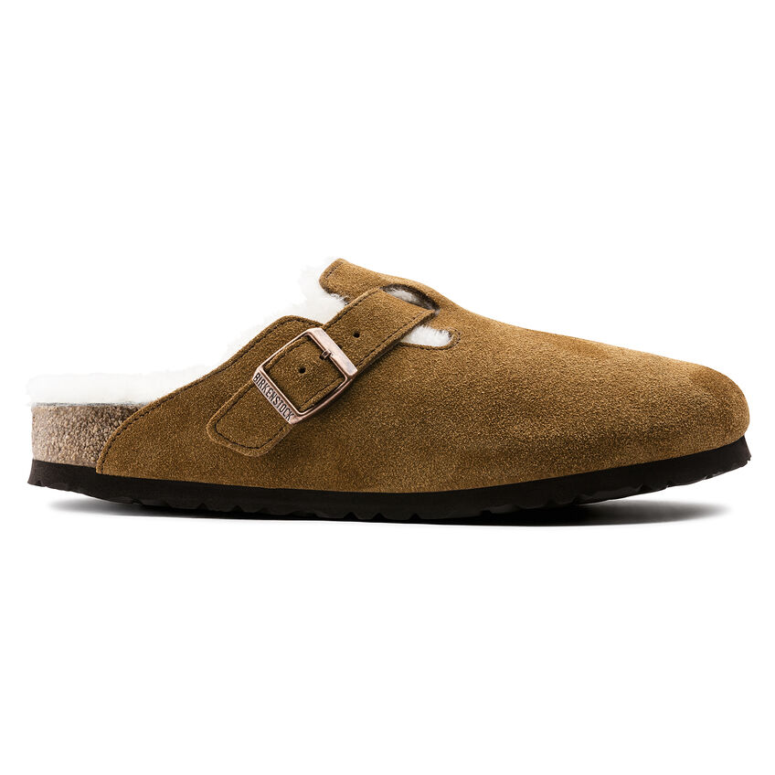 BIRKENSTOCK USA W BOSTON CLOG W/SHEARLING MINK display picture 1