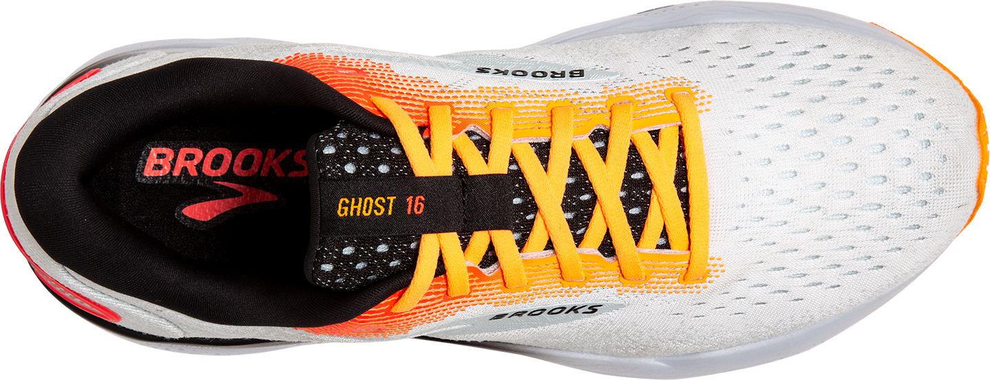 Brooks M GHOST 16 170 WHITE/ILLUSION/CORAL