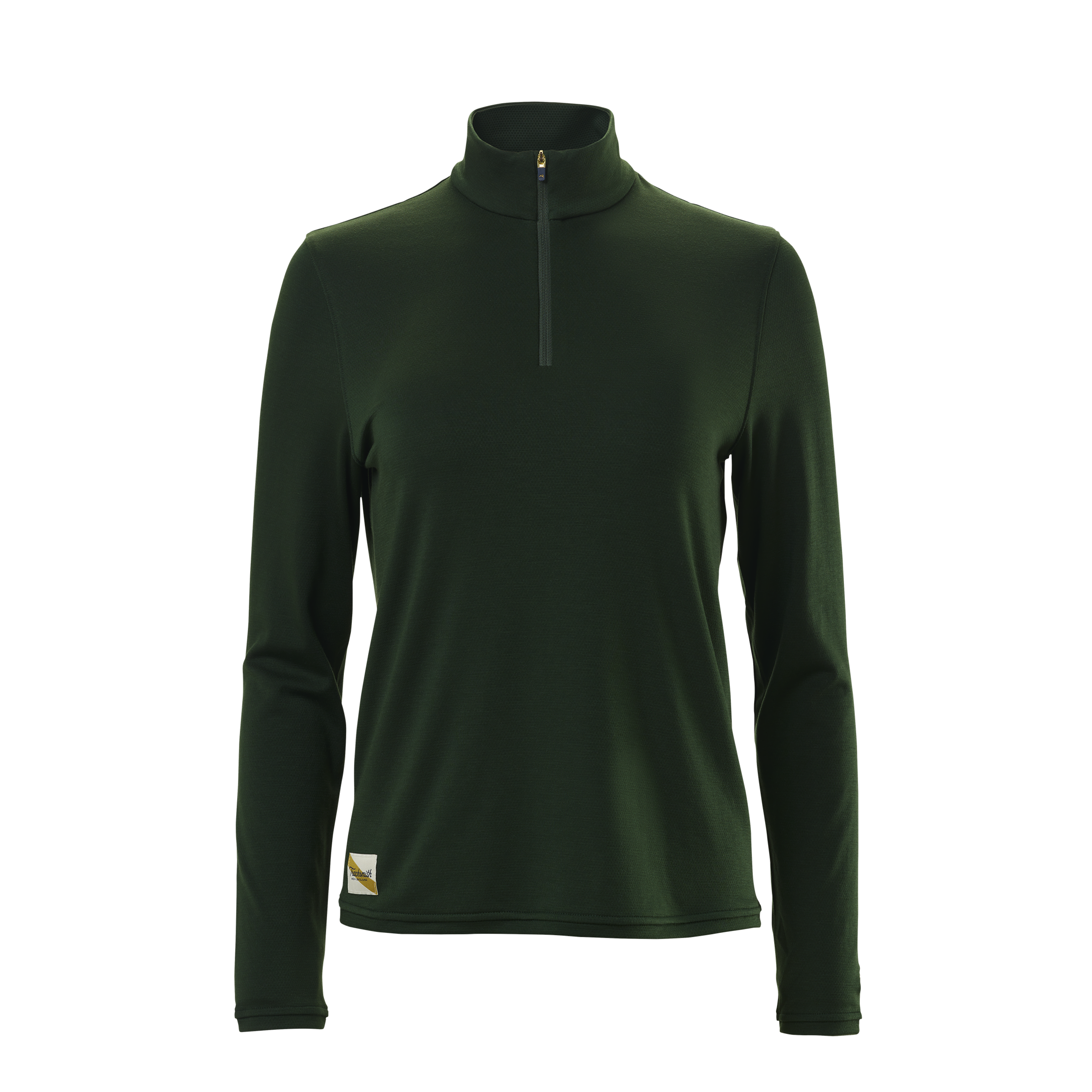 Tracksmith W SESSION 1/4 ZIP V2 FOREST