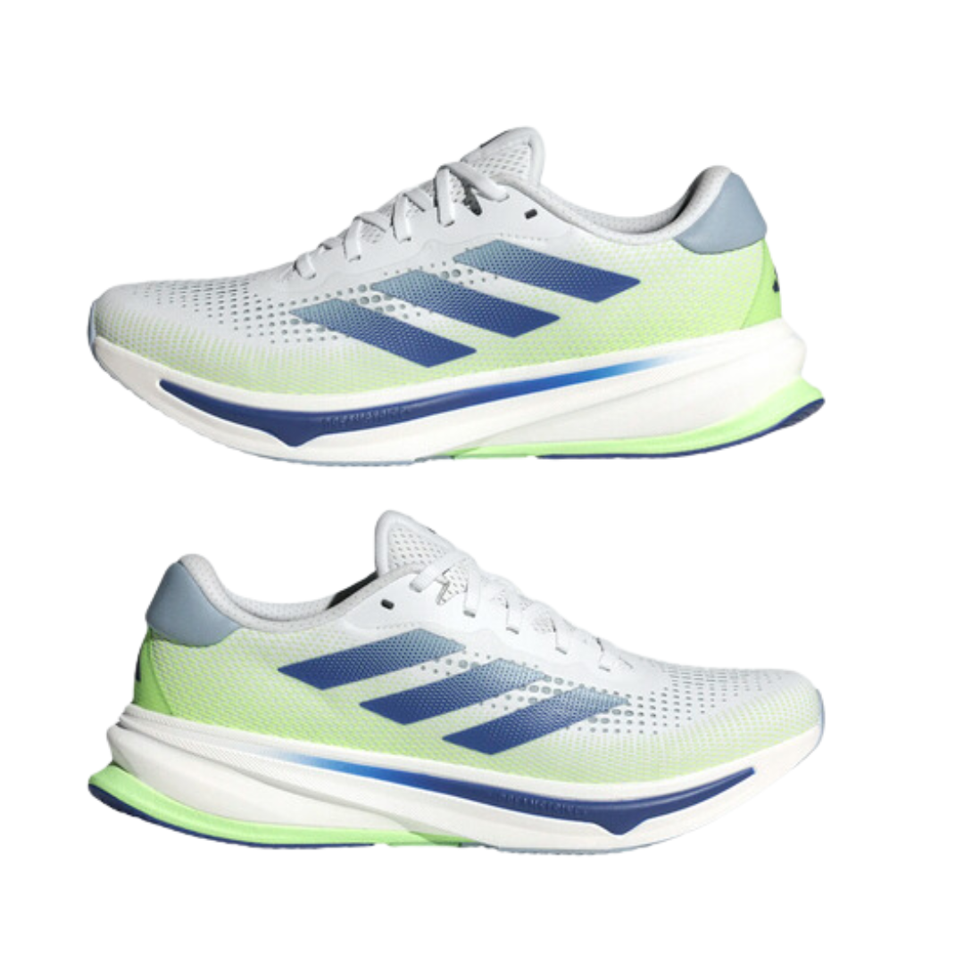 adidas Supernova 260mm ホワイト/グリーン/ブルー adidas Supernova Glide M Running Ftwr White/ Blue/ Lime Burst