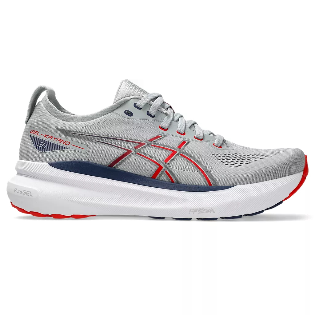 ASICS M GEL-KAYANO 31 021 PIEDMONT GREY/FIERY RED display picture 3