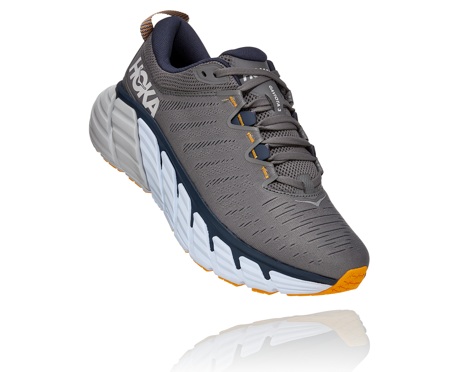 NIB Hoka‎ One Men\'s Graviota 3 Running Athletic Sneakers GRAY SZ 9.5 Cut in half: Hoka Gaviota 3 Review | RunRepeat main image 2