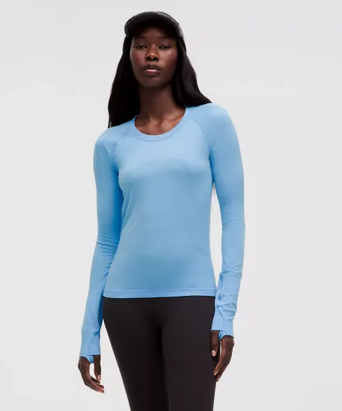 lululemon W SWIFTLY TECH L/S RACE AERO BLUE