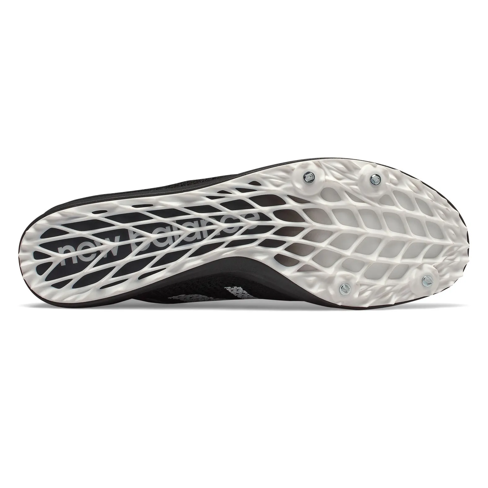 New Balance Unisex LD5Kv7 Track Spike Shoes Blk & Wht 4 1/2 Men 5 1/2 Women New Unisex New Balance LD5K V7 Distance Spikes | Marathon Sports main image 3