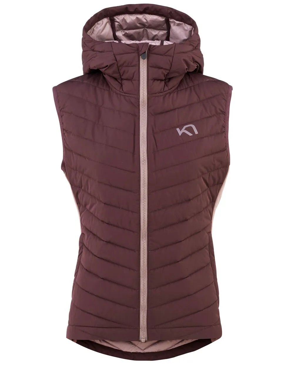 KARI TRAA W EVA DOWN VEST SYRUP