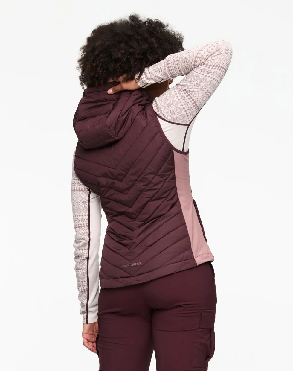 KARI TRAA W EVA DOWN VEST SYRUP
