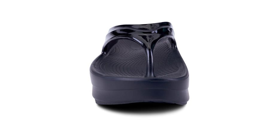 OOFOS　OOmega Black37 Women's OOmega OOlala Black Sandal – OOFOS