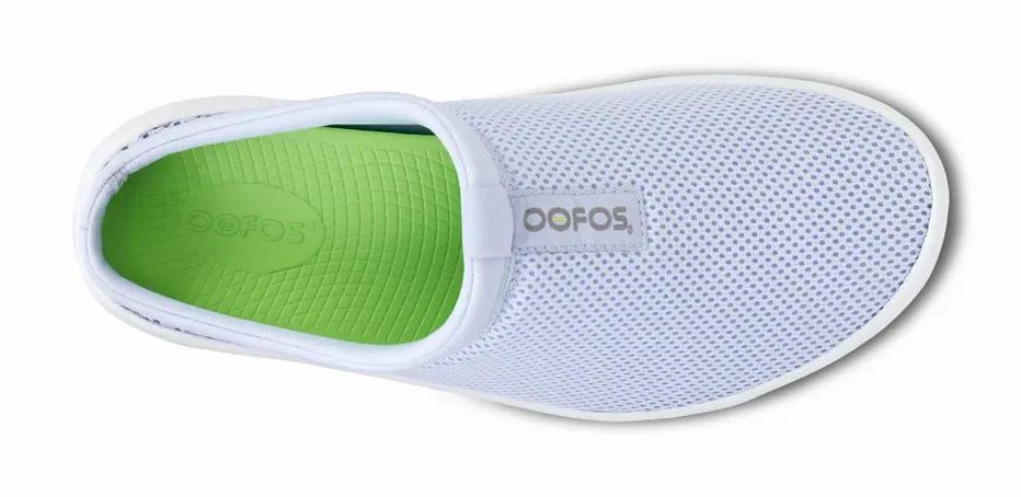 oofos W OOCOOZIE SPORT MULE SHOE WHITE JADE