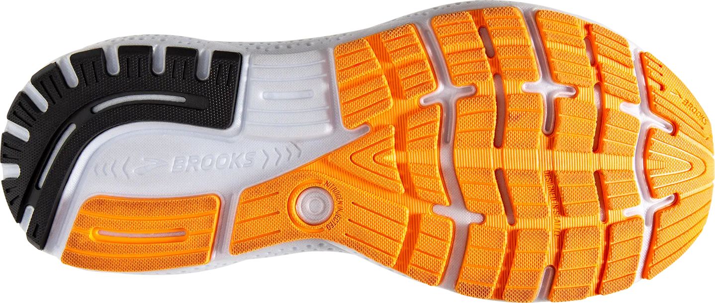 New ghost 16 Brooks Dynamic White and Orange Sneakers Brooks Ghost 16 Running Shoes White/Orange Men main image 4