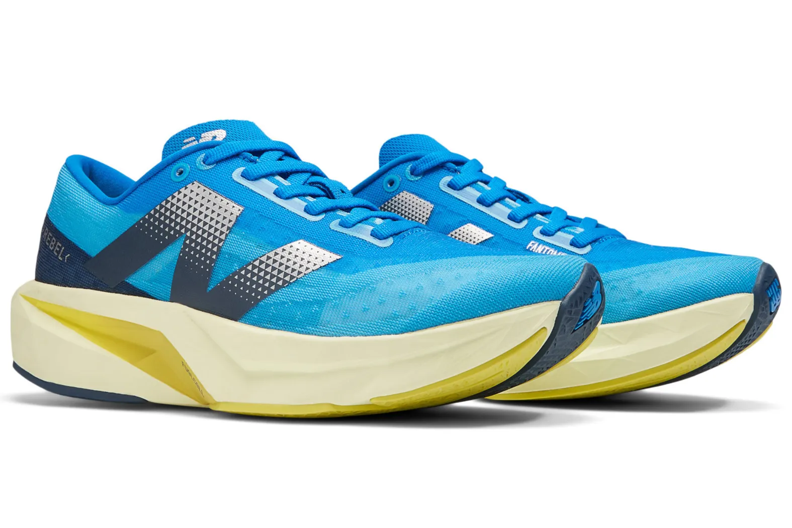 New Balance W FUELCELL REBEL V4 LB4 SPICE BLUE/LIMELIGHT