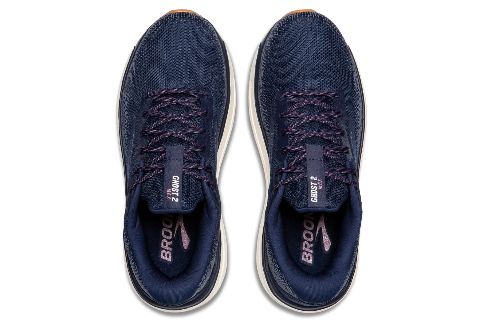 Brooks W GHOST MAX 2 444 PEACOAT/ORCHID/COCONUT MILK