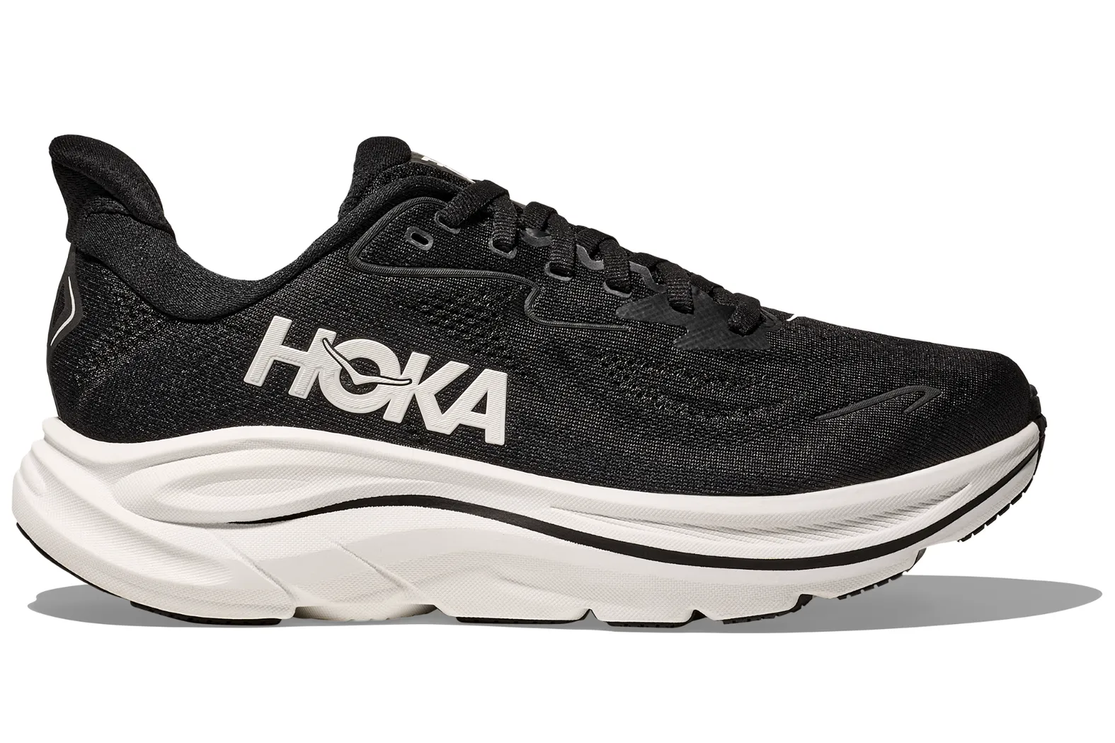 HOKA W CLIFTON 10 BWHT BLACK/WHITE