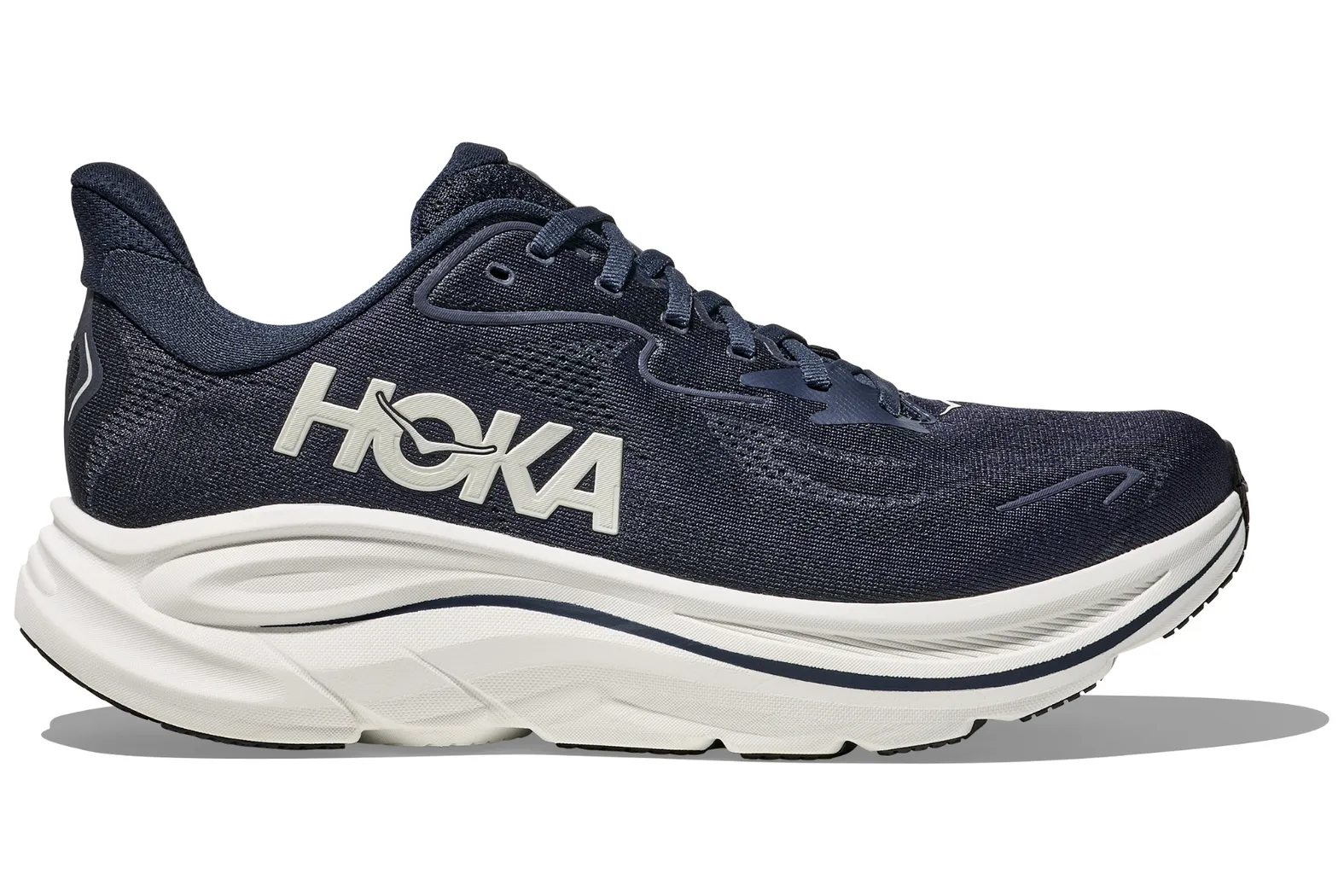 HOKA M CLIFTON 10 WIDE NWT NAVY/WHITE