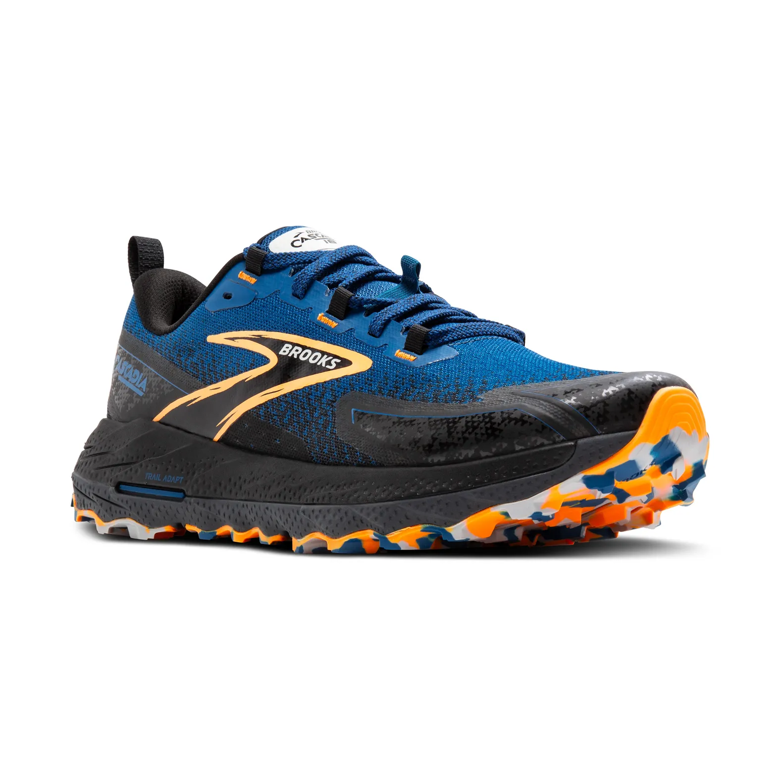 Brooks M CASCADIA 18 465 BLUE SAPPHIRE/BLACK/ORANGE