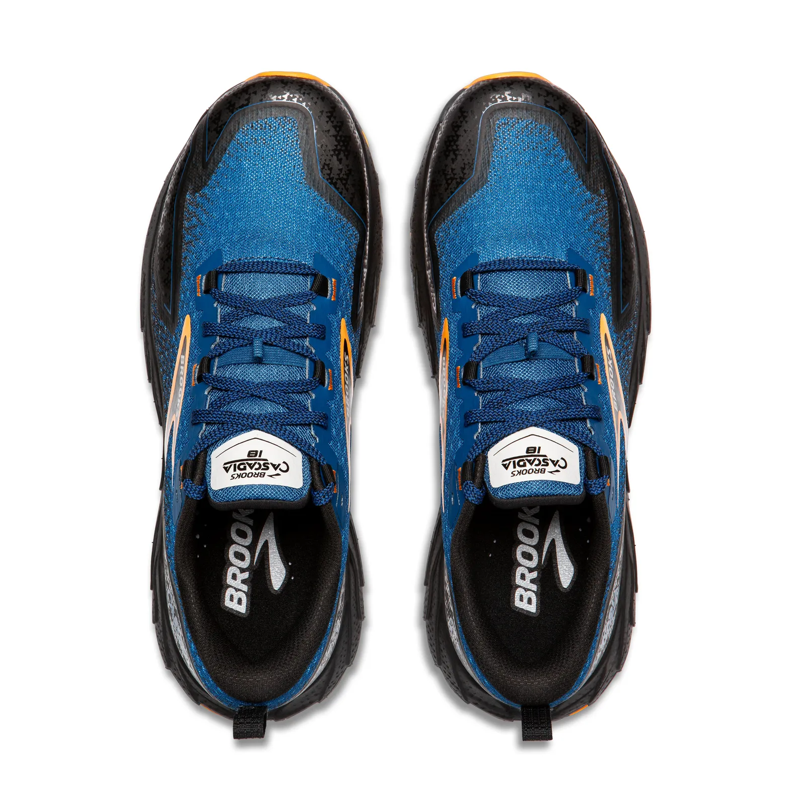 Brooks M CASCADIA 18 465 BLUE SAPPHIRE/BLACK/ORANGE