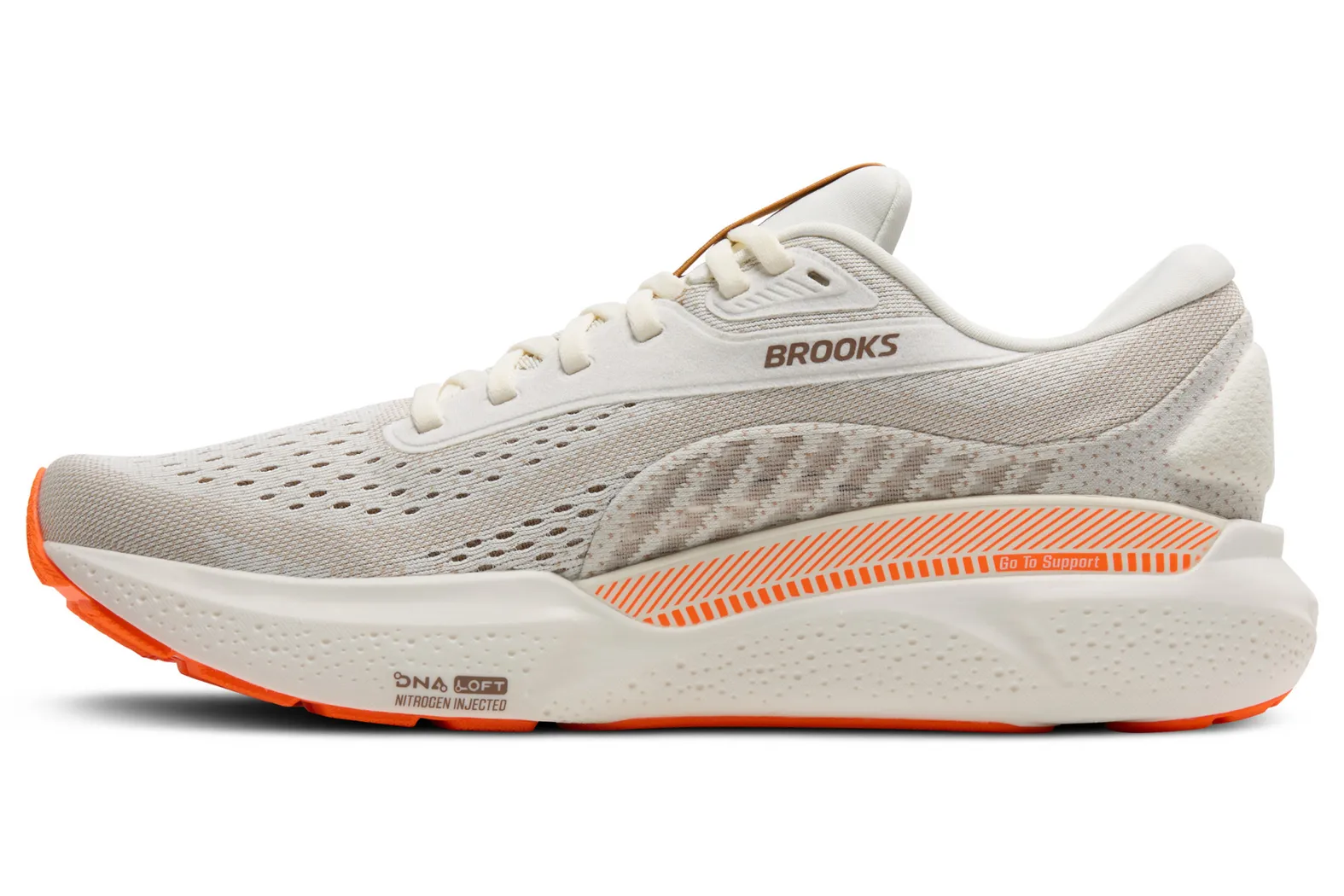 Brooks M ADRENALINE GTS 24 104 COCONUT/PORTABELLA/ORANGE display picture 2