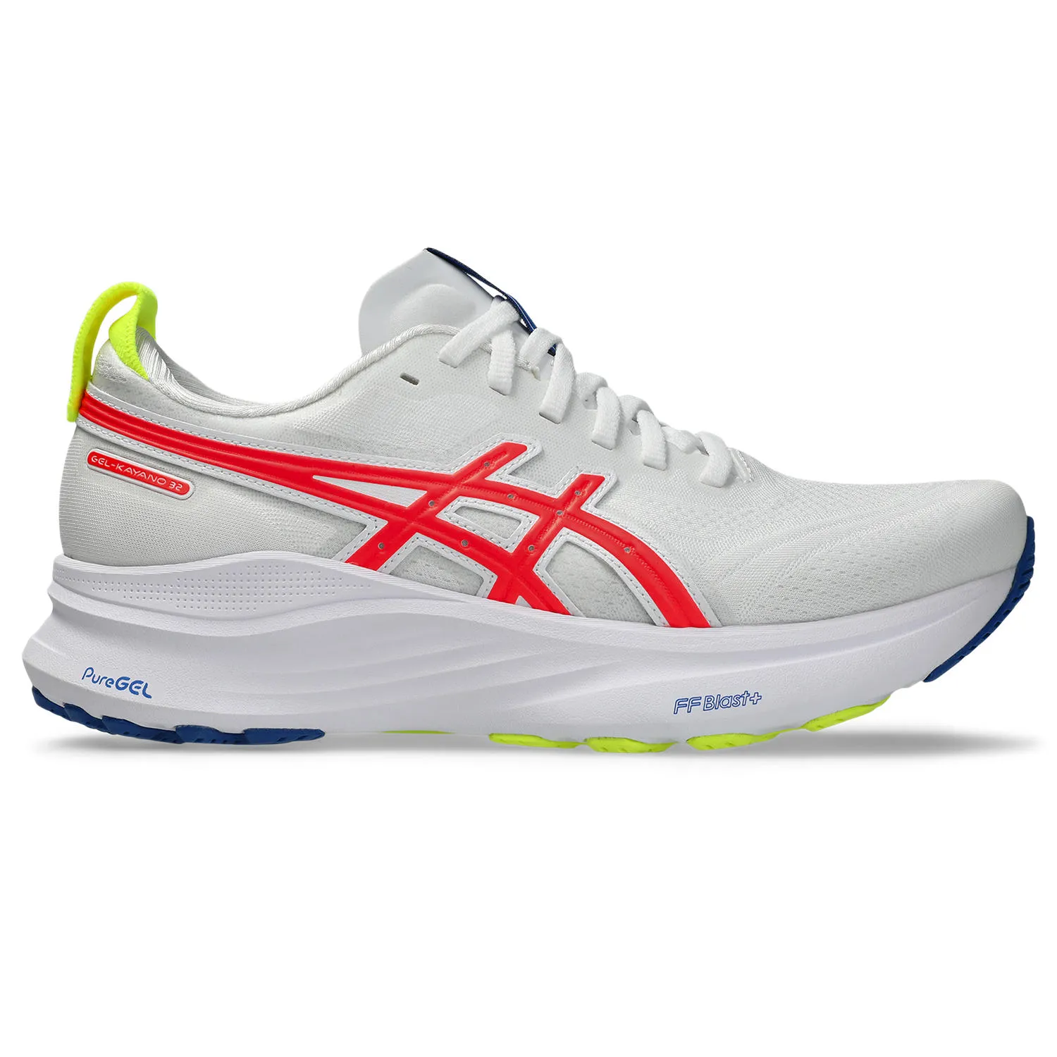 ASICS W GEL-KAYANO 32 ATC 100 WHITE/FLASH CORAL