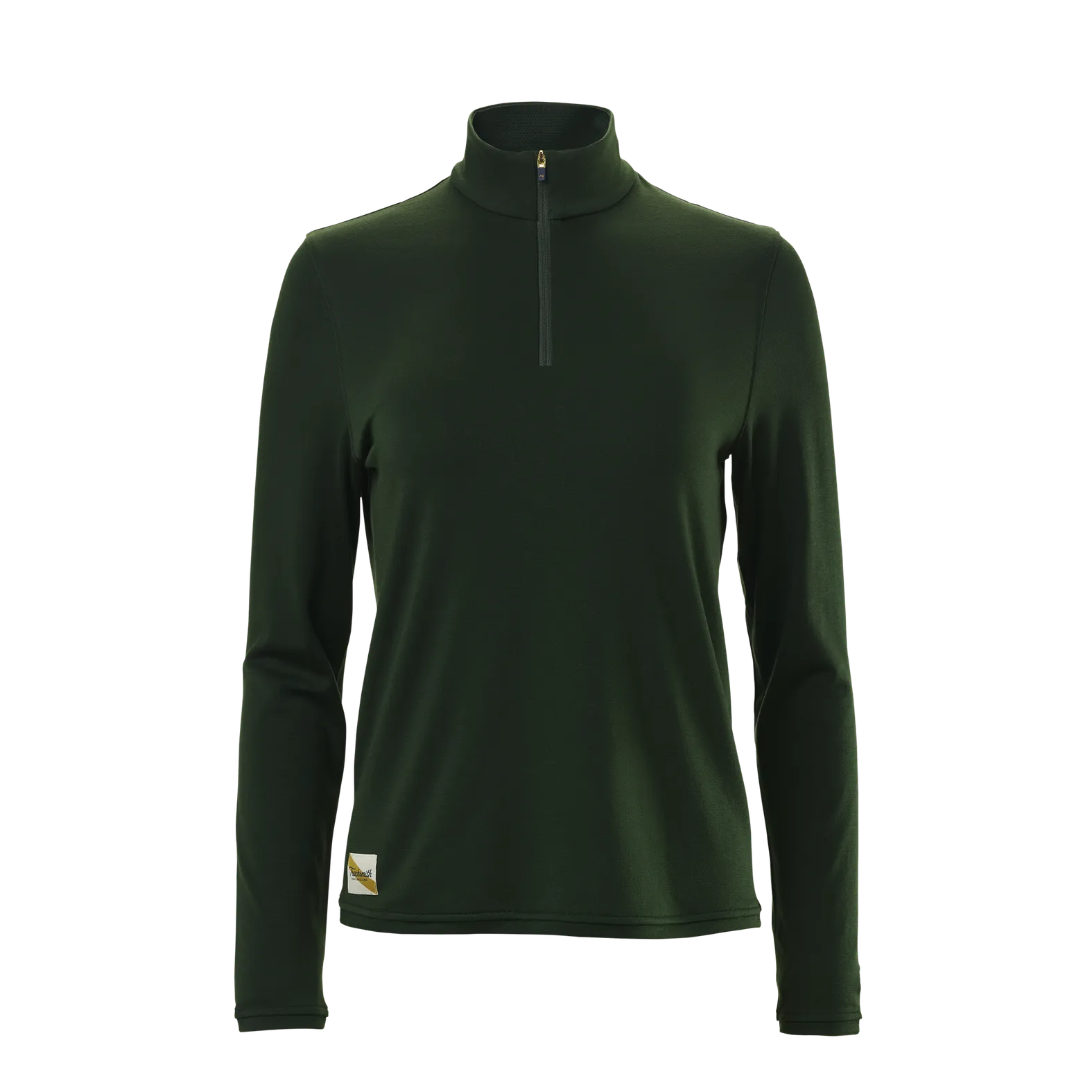 Tracksmith W SESSION 1/4 ZIP V2 FOREST