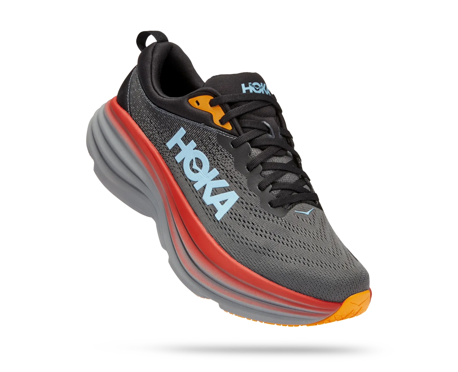 Hoka One One Bondi 8 Men’s 8 D Running Shoes 1112302 ACTL Anthracite/Castlerock HOKA M BONDI 8 ACTL ANTHRACITE/CASTLEROCK main image 4