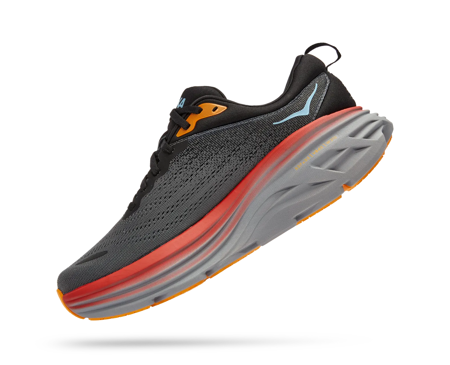 Hoka One One Bondi 8 Men’s 8 D Running Shoes 1112302 ACTL Anthracite/Castlerock HOKA M BONDI 8 ACTL ANTHRACITE/CASTLEROCK main image 3
