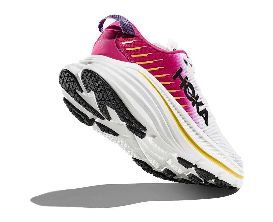 HOKA WOMEN'S BONDI X BLANC DE BLANC / PINK YARROW