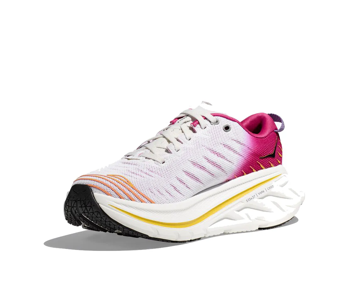 HOKA WOMEN'S BONDI X BLANC DE BLANC / PINK YARROW