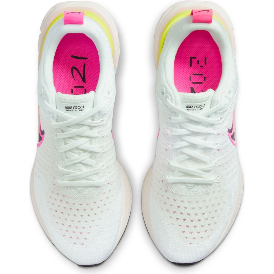 Nike react white and pink best sale