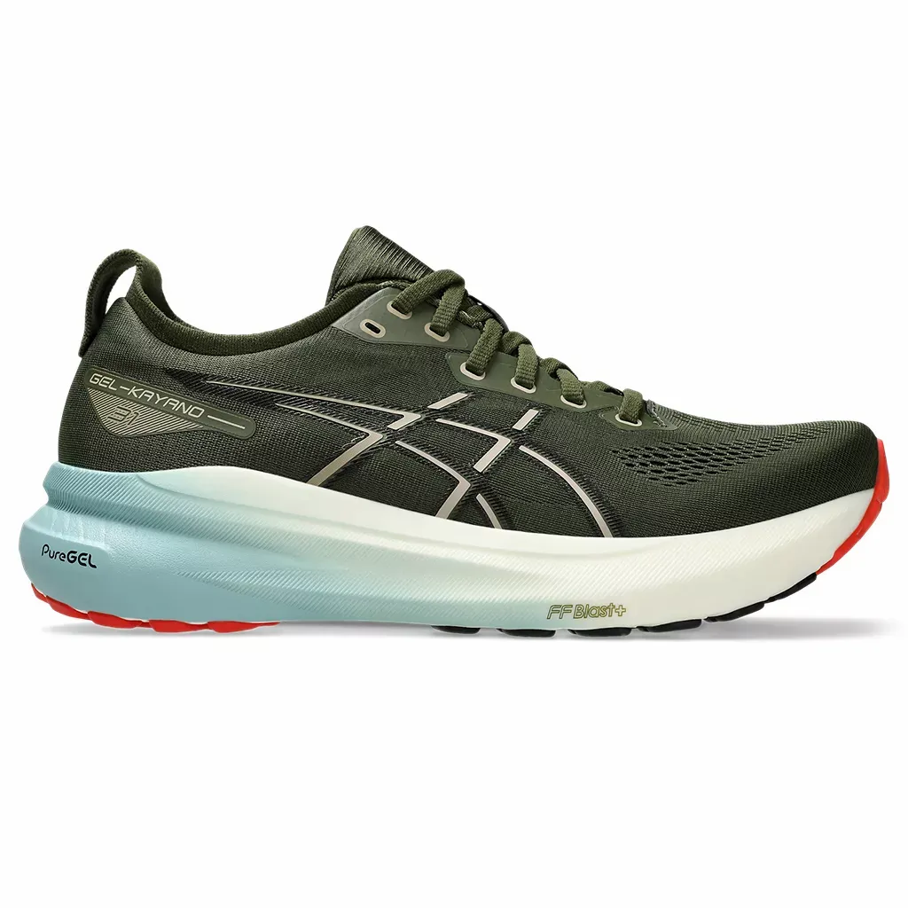 GOSEN 鮎 感激 pro 0.03号 15m ASICS M GEL-KAYANO 31 301 SMOG GREEN/BLACK