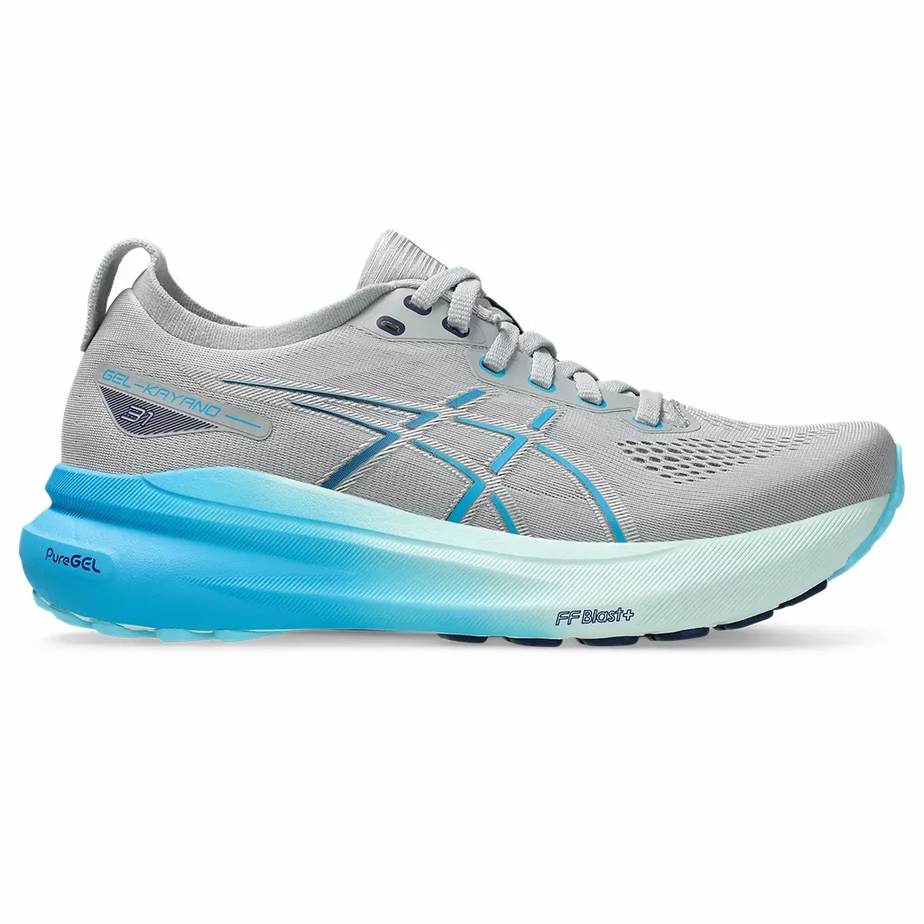 ゆか　0723 ASICS W GEL-KAYANO 31 022 PIEDMONT GREY/DIGITAL AQUA