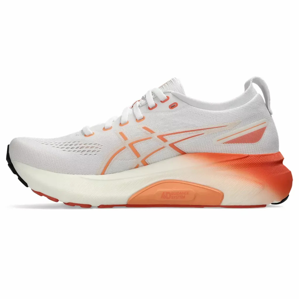 ASICS W GEL-KAYANO 31 100 WHITE/FADED ORANGE