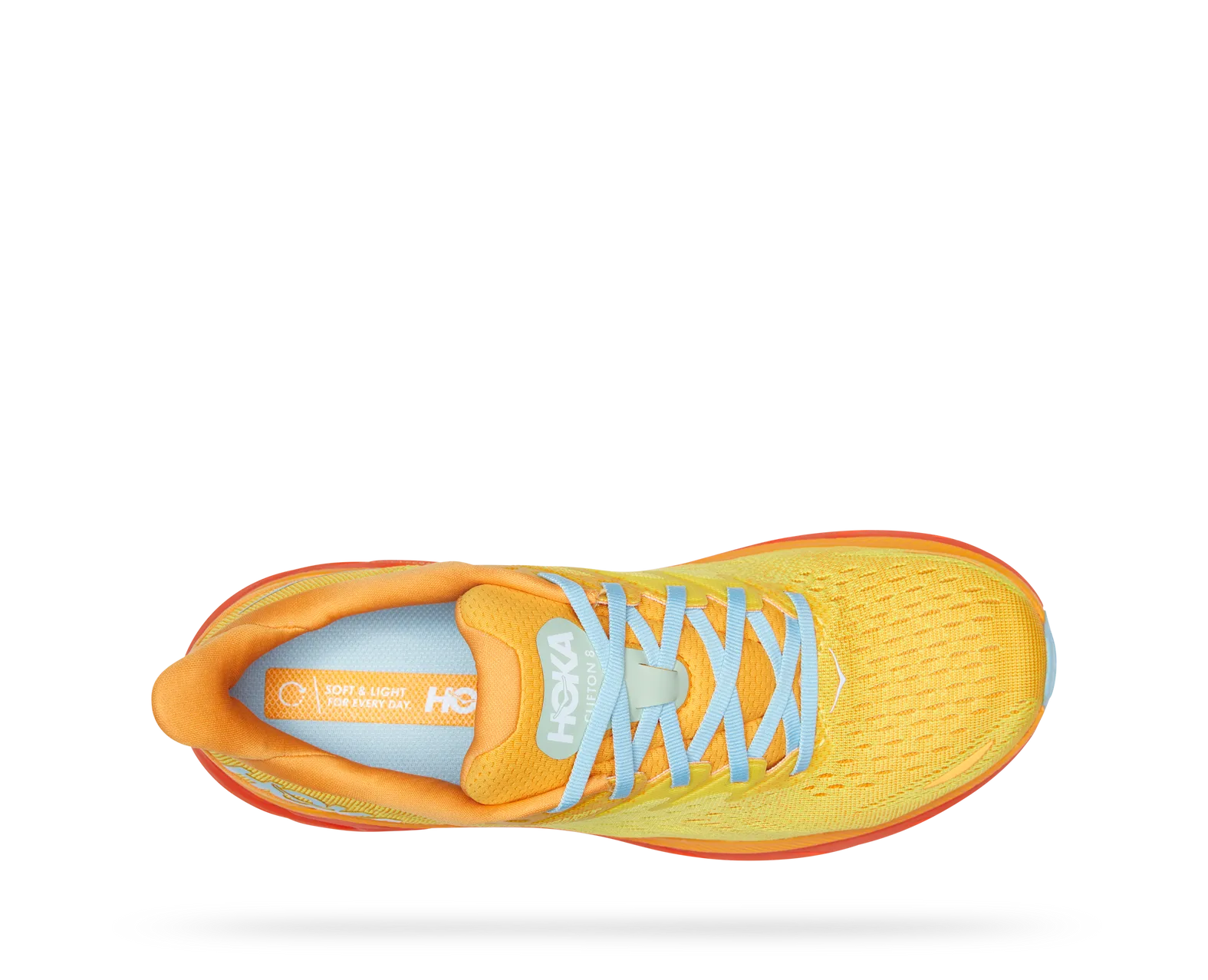 Hoka Clifton 8 Running Shoes Men\'s 8 Yellow Athletic Run Training Sneakers HOKA - Brandclub - HOKA Clifton 8 Mens Shoes Size 11, Color  main image 2