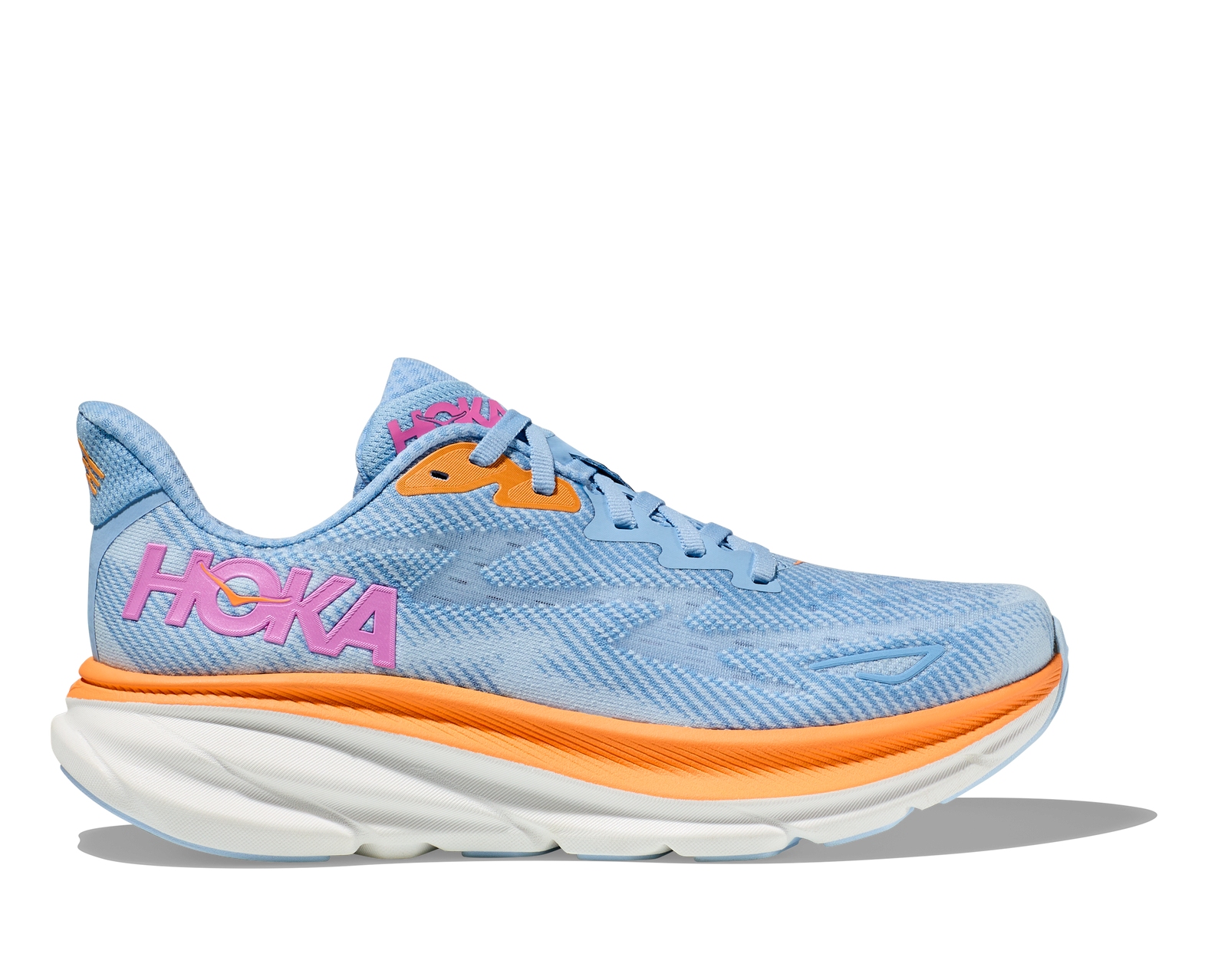 HOKA W CLIFTON9 ワイド 25cm クリーニング済 外箱有 HOKA W CLIFTON 9 ABIW AIRY BLUE/ICE WATER