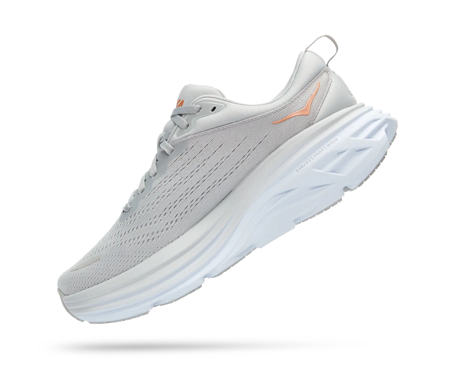 HOKA W BONDI 8 WIDE HMLR HARBOR MIST/LUNAR ROCK
