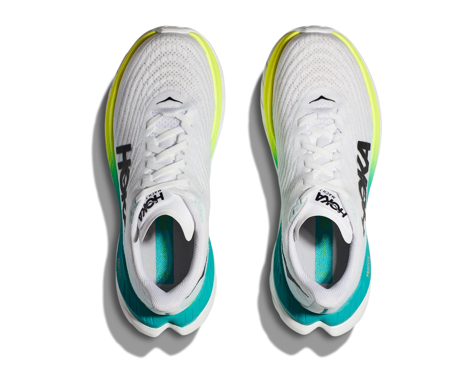 HOKA W MACH 5 WIDE WBGL WHITE/BLUE GLASS